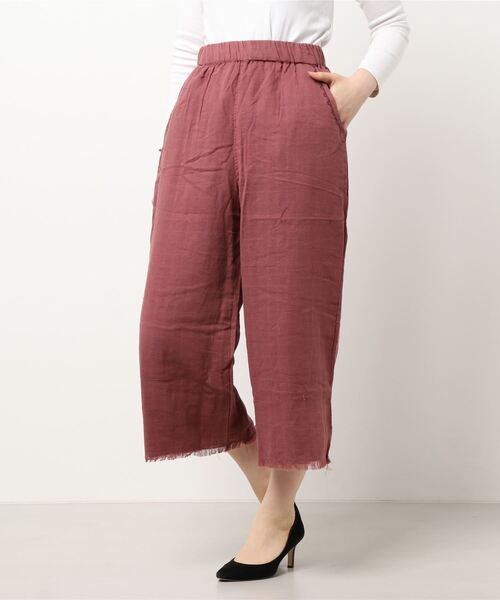 チャイハネ（チャイハネ）の「【チャイハネ】yul ダブルガーゼ刺繍ワイドパンツ（その他パンツ・レディース・イエロー/ブラウン/ベージュ・FREE）」の15枚目の写真