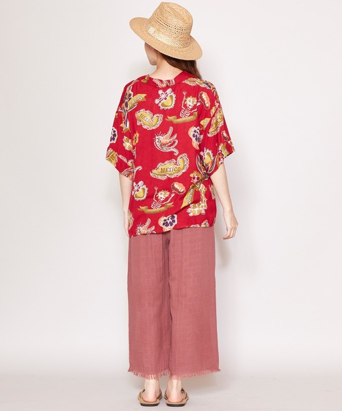 チャイハネ（チャイハネ）の「【チャイハネ】yul ダブルガーゼ刺繍ワイドパンツ（その他パンツ・レディース・イエロー/ブラウン/ベージュ・FREE）」の18枚目の写真