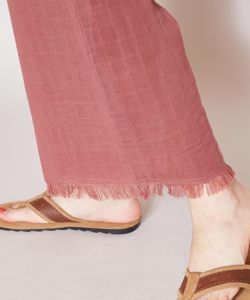 チャイハネ（チャイハネ）の「【チャイハネ】yul ダブルガーゼ刺繍ワイドパンツ（その他パンツ・レディース・イエロー/ブラウン/ベージュ・FREE）」の21枚目の写真