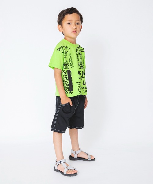 RADCHAP（ラッドチャップ）の「【RADCHAPプチプラ】落書きプリント蛍光カラーTシャツ（Tシャツ/カットソー・キッズ・ライム/オレンジ・130cm/90cm/150cm/100cm/110cm/120cm/140cm）」の11枚目の写真