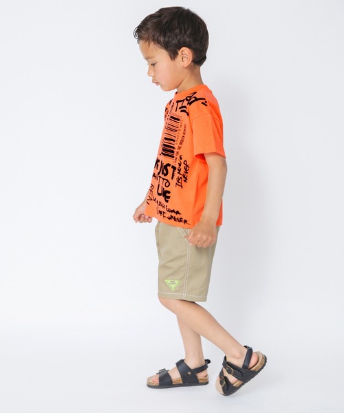 RADCHAP（ラッドチャップ）の「【RADCHAPプチプラ】落書きプリント蛍光カラーTシャツ（Tシャツ/カットソー・キッズ・ライム/オレンジ・130cm/90cm/150cm/100cm/110cm/120cm/140cm）」の6枚目の写真