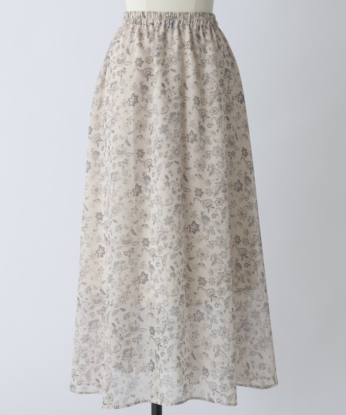 Rewde（ルゥデ）の「【TV着用】フラワープリントスカート（1R10-06221）（スカート・レディース・ブラック/ベージュ・S/M/L）」の20枚目の写真