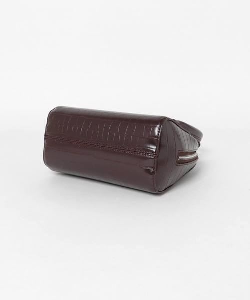 ITEMS URBANRESEARCH(アイテムズ アーバンリサーチ)の「クロコラウンドボストンバッグ(ボストンバッグ・レディース・ピンク/ブラック/ブラウン・-)」の13枚目の写真