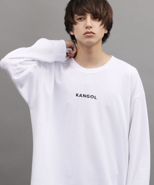 KANGOL(カンゴール)の「KANGOL / カンゴール 別注 コラボ オーバーサイズ トレーナー ヘビーウェイト 裏毛 スウェット(スウェット・メンズ・ホワイト/ブラック/ベージュ/ブルー/ホワイト系その他/ブラック系その他/ベージュ系その他/ブルー系その他/ホワイト系その他2/ホワイト系その他3/ブラック系その他2/ブラック系その他3/ベージュ系その他2/ブルー系その他2・SMALL/MEDIUM/LARGE/X-LARGE)」の1枚目の写真