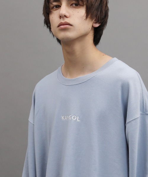 KANGOL(カンゴール)の「KANGOL / カンゴール 別注 コラボ オーバーサイズ トレーナー ヘビーウェイト 裏毛 スウェット(スウェット・メンズ・ホワイト/ブラック/ベージュ/ブルー/ホワイト系その他/ブラック系その他/ベージュ系その他/ブルー系その他/ホワイト系その他2/ホワイト系その他3/ブラック系その他2/ブラック系その他3/ベージュ系その他2/ブルー系その他2・SMALL/MEDIUM/LARGE/X-LARGE)」の12枚目の写真