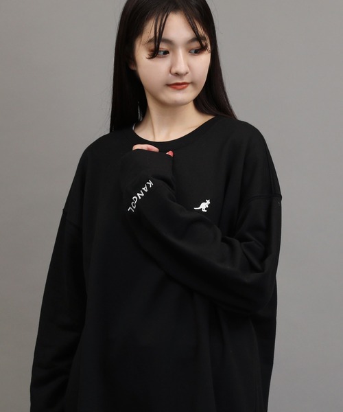 KANGOL(カンゴール)の「KANGOL / カンゴール 別注 コラボ オーバーサイズ トレーナー ヘビーウェイト 裏毛 スウェット(スウェット・メンズ・ホワイト/ブラック/ベージュ/ブルー/ホワイト系その他/ブラック系その他/ベージュ系その他/ブルー系その他/ホワイト系その他2/ホワイト系その他3/ブラック系その他2/ブラック系その他3/ベージュ系その他2/ブルー系その他2・SMALL/MEDIUM/LARGE/X-LARGE)」の7枚目の写真