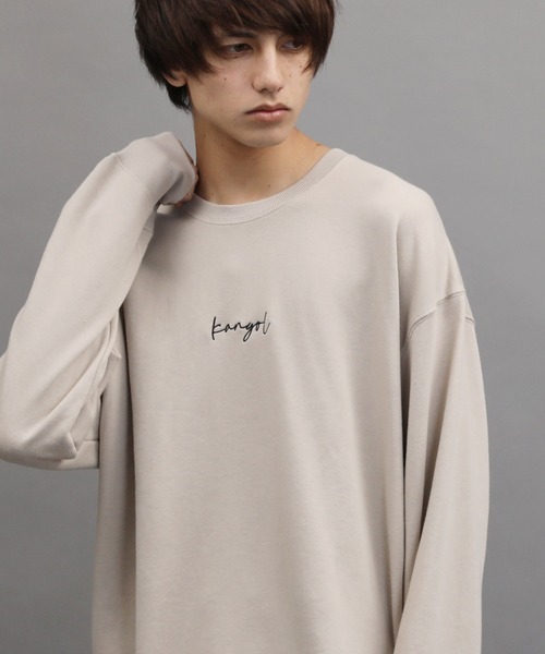 KANGOL(カンゴール)の「KANGOL / カンゴール 別注 コラボ オーバーサイズ トレーナー ヘビーウェイト 裏毛 スウェット(スウェット・メンズ・ホワイト/ブラック/ベージュ/ブルー/ホワイト系その他/ブラック系その他/ベージュ系その他/ブルー系その他/ホワイト系その他2/ホワイト系その他3/ブラック系その他2/ブラック系その他3/ベージュ系その他2/ブルー系その他2・SMALL/MEDIUM/LARGE/X-LARGE)」の11枚目の写真