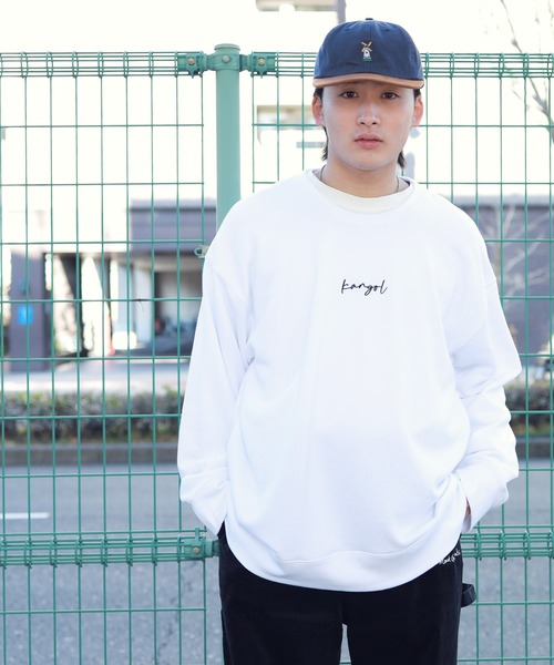 KANGOL(カンゴール)の「KANGOL / カンゴール 別注 コラボ オーバーサイズ トレーナー ヘビーウェイト 裏毛 スウェット(スウェット・メンズ・ホワイト/ブラック/ベージュ/ブルー/ホワイト系その他/ブラック系その他/ベージュ系その他/ブルー系その他/ホワイト系その他2/ホワイト系その他3/ブラック系その他2/ブラック系その他3/ベージュ系その他2/ブルー系その他2・SMALL/MEDIUM/LARGE/X-LARGE)」の15枚目の写真