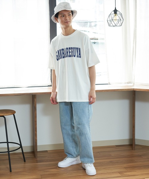 ROPE' PICNIC(ロペピクニック)の「【ガンバレルーヤ×ROPE' PICNIC】カレッジロゴBIG Tシャツ(Tシャツ/カットソー・レディース・ホワイト/ピンク/イエロー・38)」の5枚目の写真