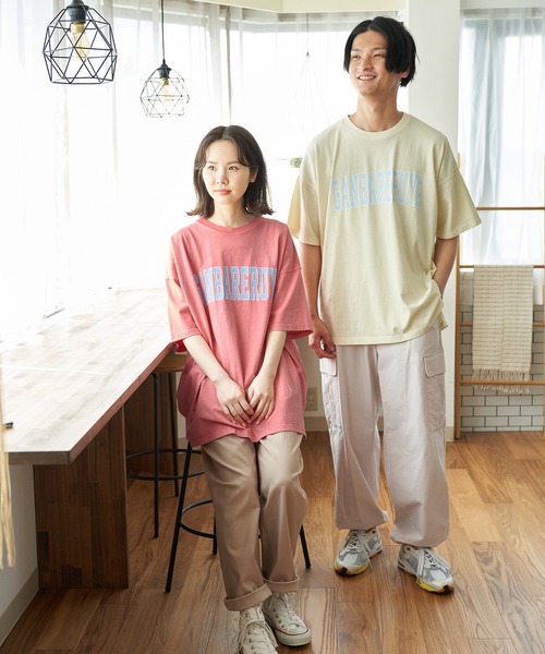 ROPE' PICNIC(ロペピクニック)の「【ガンバレルーヤ×ROPE' PICNIC】カレッジロゴBIG Tシャツ(Tシャツ/カットソー・レディース・ホワイト/ピンク/イエロー・38)」の7枚目の写真