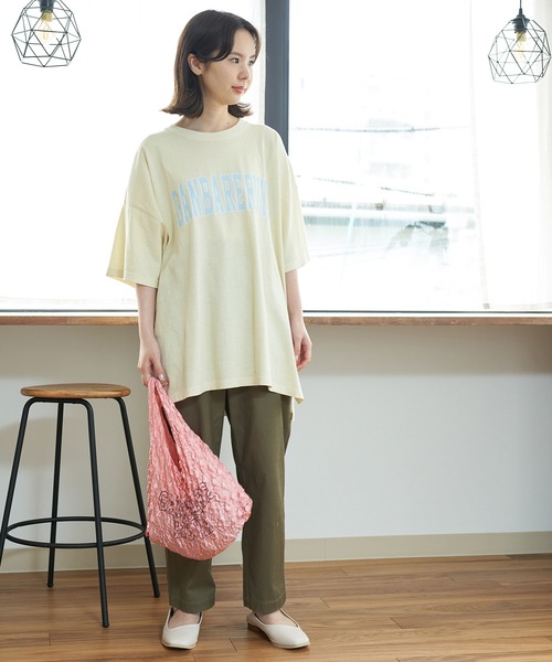 ROPE' PICNIC(ロペピクニック)の「【ガンバレルーヤ×ROPE' PICNIC】カレッジロゴBIG Tシャツ(Tシャツ/カットソー・レディース・ホワイト/ピンク/イエロー・38)」の12枚目の写真