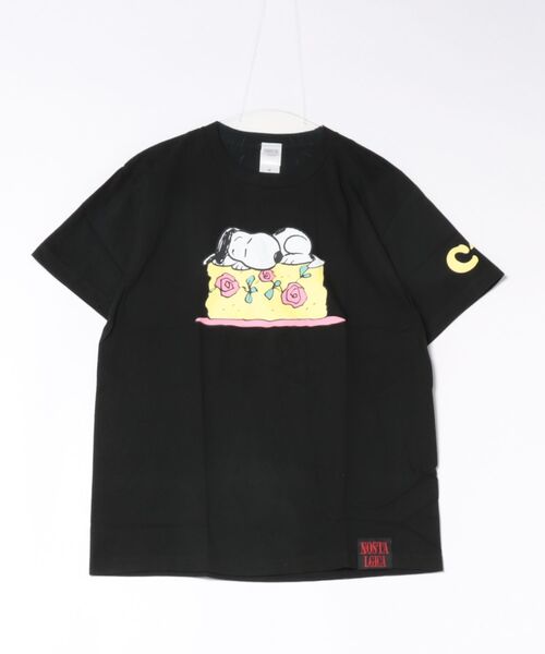 PEANUTS(ピーナッツ)の「【 PEANUTS / NOSTALGICA 】 スヌーピー Tシャツ Type B(Tシャツ/カットソー・レディース・ホワイト/ブラック/ブルー/グリーン/ホワイト系その他/ブラック系その他/ブラック系その他2/ブラック系その他3・MEDIUM/LARGE)」の1枚目の写真