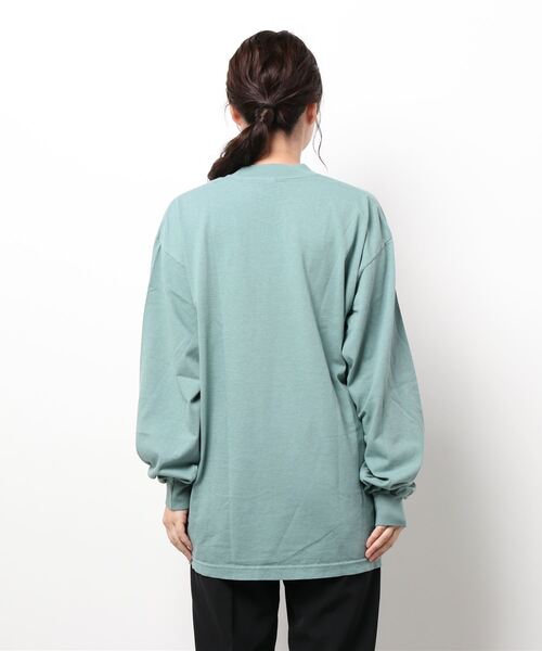 LOS ANGELES APPAREL（ロサンゼルスアパレル）の「【LOS ANGELES APPAREL】LA APPAREL 6.5oz GARMENT DYED CREW L/S TEE - 6.5オンス ガーメントダイ クルーネックTシャツ長袖（Tシャツ/カットソー・レディース・ホワイト/ブラック/グレー/ゴールド/グリーン/オレンジ/ブルー・X-LARGE/LARGE/SMALL）」の10枚目の写真
