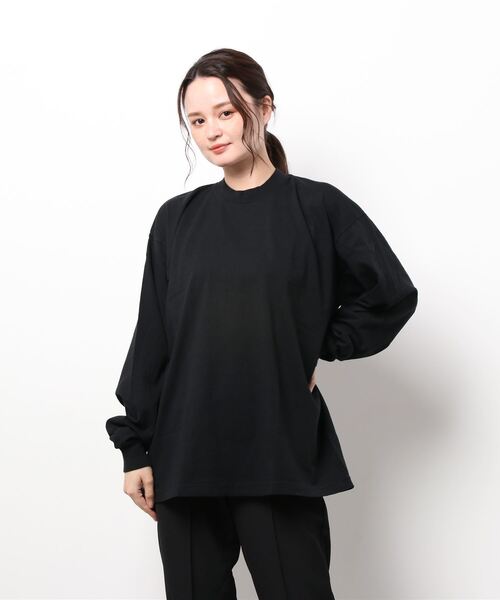 LOS ANGELES APPAREL（ロサンゼルスアパレル）の「【LOS ANGELES APPAREL】LA APPAREL 6.5oz GARMENT DYED CREW L/S TEE - 6.5オンス ガーメントダイ クルーネックTシャツ長袖（Tシャツ/カットソー・レディース・ホワイト/ブラック/グレー/ゴールド/グリーン/オレンジ/ブルー・X-LARGE/LARGE/SMALL）」の13枚目の写真
