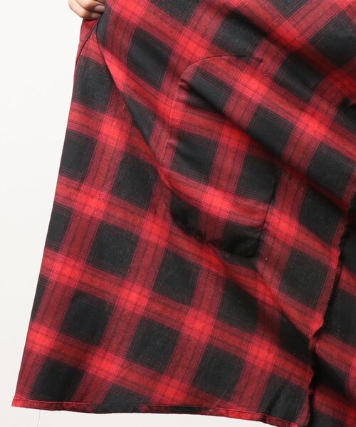 semantic design(セマンティックデザイン)の「セマンティックデザイン/semantic design チェック柄 フードコーディガン(カーディガン/ボレロ・メンズ・レッド/ブラック・LARGE/MEDIUM)」の5枚目の写真