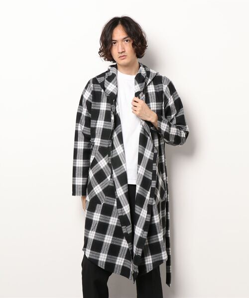 semantic design(セマンティックデザイン)の「セマンティックデザイン/semantic design チェック柄 フードコーディガン(カーディガン/ボレロ・メンズ・レッド/ブラック・LARGE/MEDIUM)」の12枚目の写真