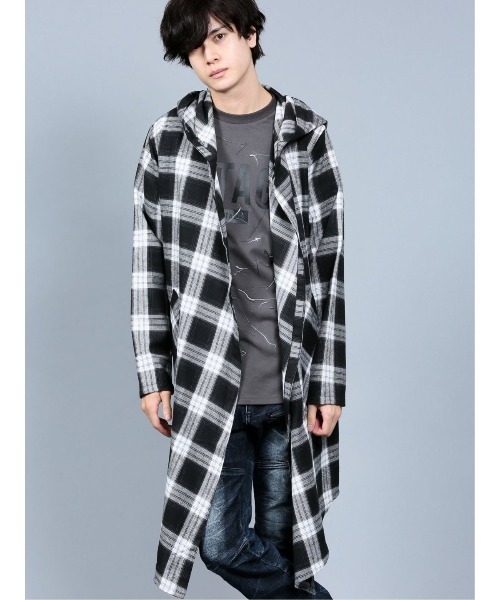 semantic design(セマンティックデザイン)の「セマンティックデザイン/semantic design チェック柄 フードコーディガン(カーディガン/ボレロ・メンズ・レッド/ブラック・LARGE/MEDIUM)」の13枚目の写真