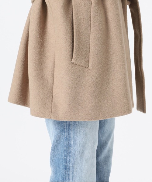 IENA(イエナ)の「ウールベルテッドショートコート◆(その他アウター・レディース・ネイビー/ベージュ/ブラック・38/34/36)」の16枚目の写真