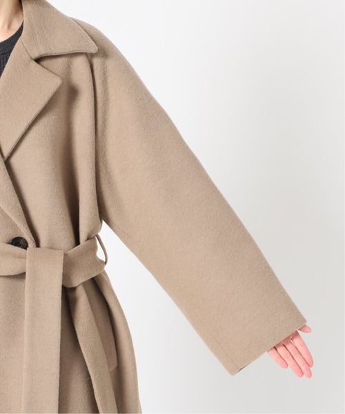 IENA(イエナ)の「ウールベルテッドショートコート◆(その他アウター・レディース・ネイビー/ベージュ/ブラック・38/34/36)」の12枚目の写真