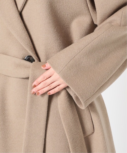 IENA(イエナ)の「ウールベルテッドショートコート◆(その他アウター・レディース・ネイビー/ベージュ/ブラック・38/34/36)」の13枚目の写真