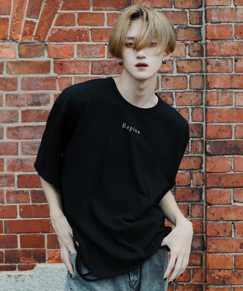 Espina（エスピナ）の「エンブロイダリーダメージTシャツ（Tシャツ/カットソー・メンズ・ホワイト/ブラック・FREE）」の2枚目の写真