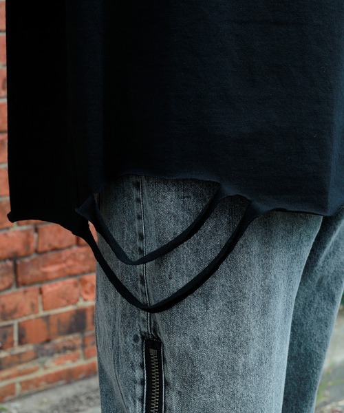 Espina（エスピナ）の「エンブロイダリーダメージTシャツ（Tシャツ/カットソー・メンズ・ホワイト/ブラック・FREE）」の9枚目の写真