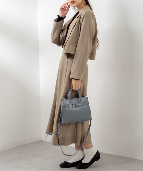 OLIVE des OLIVE（オリーブデオリーブ）の「ビタースイーツショートジャケット（テーラードジャケット・レディース・ブラウン/ライム/ライトブラウン/グレイッシュベージュ・FREE）」の21枚目の写真