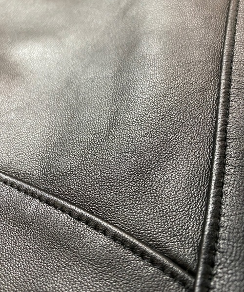 JACKROSE(ジャックローズ)の「JE LAMB LEATHER DOUBLE RIDERS JE 22.21/ラムレザー ダブルライダースジャケット(ライダースジャケット・メンズ・ブラック/ネイビー/ブルー・S/M/L/XL)」の21枚目の写真
