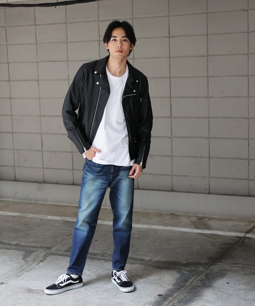 JACKROSE（ジャックローズ）の「JE LAMB LEATHER DOUBLE RIDERS JE