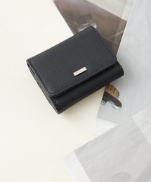 レザー調三つ折り財布/コンパクトウォレット