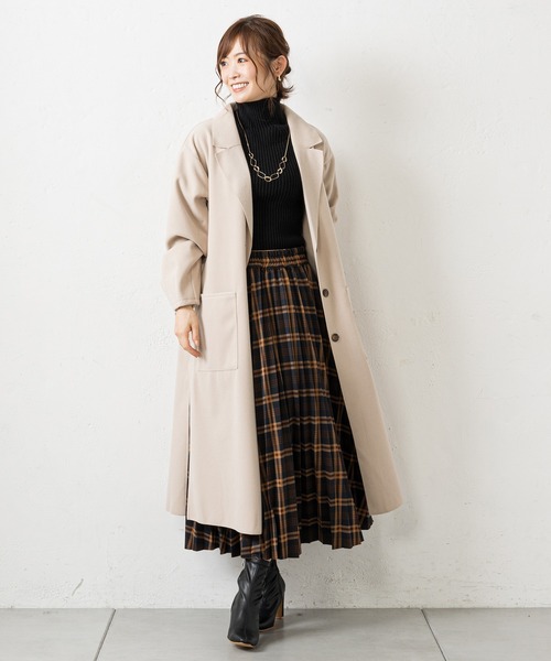 prose verse（プロズヴェール）の「バックタックシングルテーラーコート（チェスターコート・レディース・アイボリー/イエロー/ブラック/モカ・LARGE/MEDIUM）」の9枚目の写真