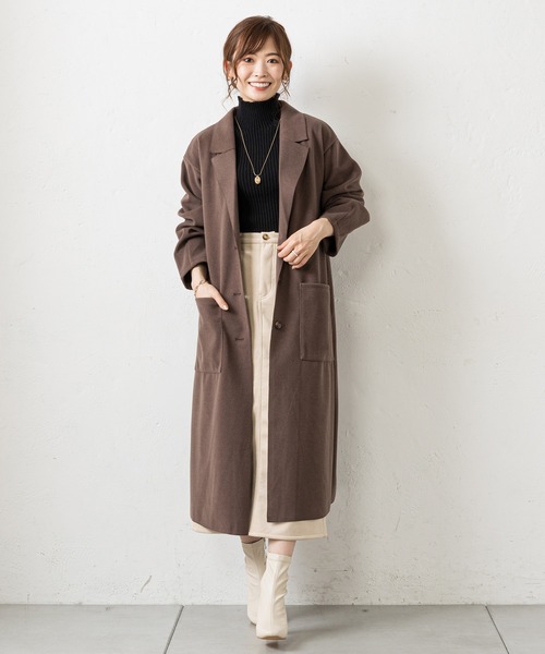 prose verse（プロズヴェール）の「バックタックシングルテーラーコート（チェスターコート・レディース・アイボリー/イエロー/ブラック/モカ・LARGE/MEDIUM）」の13枚目の写真