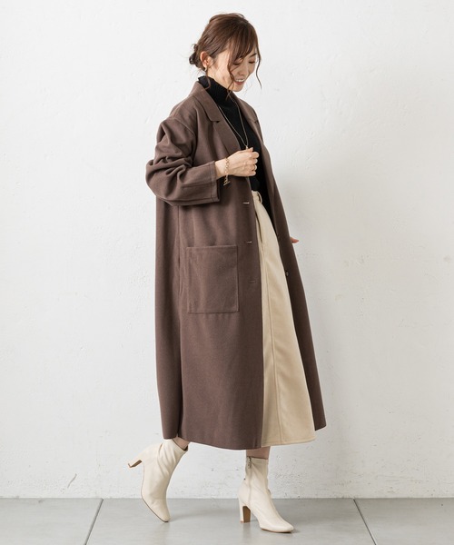 prose verse（プロズヴェール）の「バックタックシングルテーラーコート（チェスターコート・レディース・アイボリー/イエロー/ブラック/モカ・LARGE/MEDIUM）」の14枚目の写真