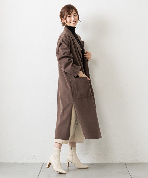 prose verse（プロズヴェール）の「バックタックシングルテーラーコート（チェスターコート・レディース・アイボリー/イエロー/ブラック/モカ・LARGE/MEDIUM）」の15枚目の写真