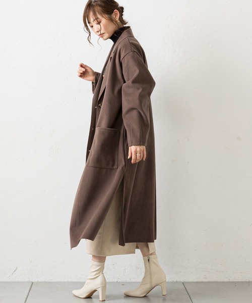 prose verse（プロズヴェール）の「バックタックシングルテーラーコート（チェスターコート・レディース・アイボリー/イエロー/ブラック/モカ・LARGE/MEDIUM）」の17枚目の写真