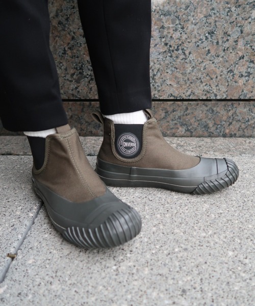 CONVERSE(コンバース)の「converse コンバース BIG C FG SIDEGORE RB HI ビッグ C FG サイドゴア RB HI 35500311 DARK MOSS(スニーカー・メンズ・カーキ・6h/8/8h/4h/9/9h/10h/4/3h/7/7h/5/5h)」の1枚目の写真