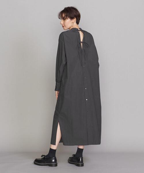 BEAUTY&YOUTH UNITED ARROWS（ビューティーアンドユースユナイテッドアローズ）の「BY レイヤード Iラインワンピース（シャツワンピース・レディース・オフホワイト/ピンク/ダークグレー・FREE）」の12枚目の写真