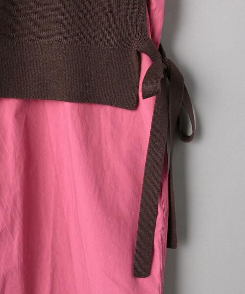 BEAUTY&YOUTH UNITED ARROWS（ビューティーアンドユースユナイテッドアローズ）の「BY レイヤード Iラインワンピース（シャツワンピース・レディース・オフホワイト/ピンク/ダークグレー・FREE）」の22枚目の写真