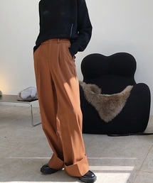 【chuclla】【2021/AW】Rolle up wide pants chw21a067