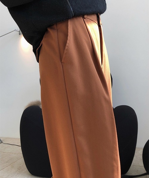 chuclla】【2021/AW】Rolle up wide pants chw21a067