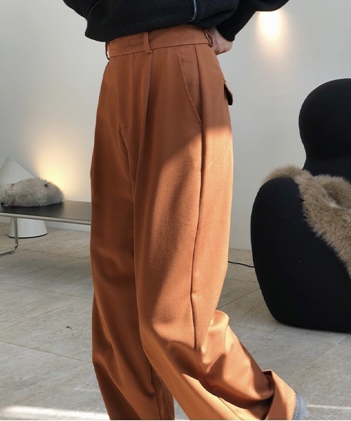 chuclla（チュクラ）の「【chuclla】【2021/AW】Rolle up wide pants chw21a067（その他パンツ・レディース・レンガ/グレー・S/M/L）」の12枚目の写真