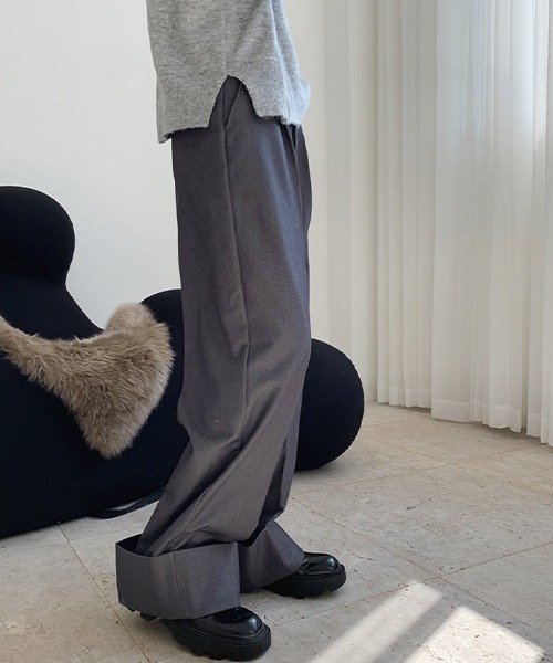 chuclla（チュクラ）の「【chuclla】【2021/AW】Rolle up wide pants chw21a067（その他パンツ・レディース・レンガ/グレー・S/M/L）」の14枚目の写真