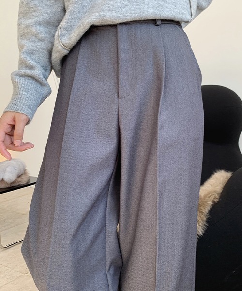 chuclla】【2021/AW】Rolle up wide pants chw21a067