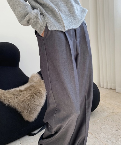 chuclla】【2021/AW】Rolle up wide pants chw21a067