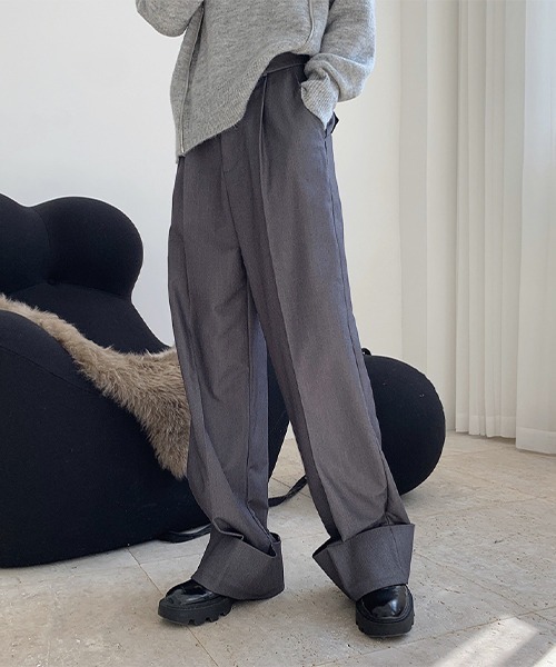 chuclla（チュクラ）の「【chuclla】【2021/AW】Rolle up wide pants chw21a067（その他パンツ・レディース・レンガ/グレー・S/M/L）」の21枚目の写真