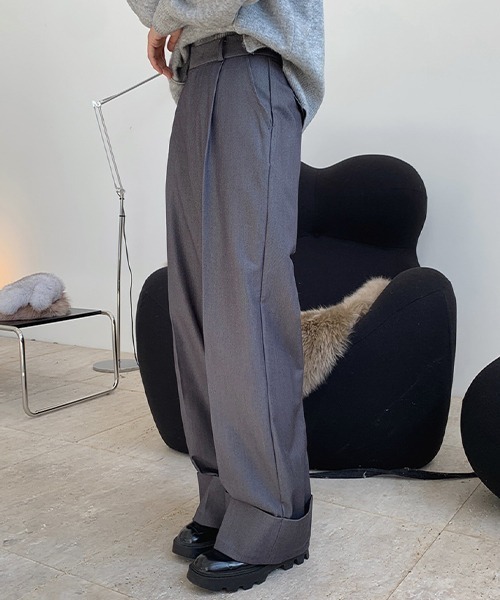 chuclla（チュクラ）の「【chuclla】【2021/AW】Rolle up wide pants chw21a067（その他パンツ・レディース・レンガ/グレー・S/M/L）」の22枚目の写真