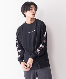 【BEN DAVIS/ ベンデイビス】袖プリント ロゴ ロンT / 長袖Tシャツ