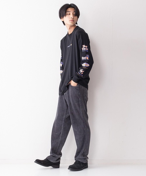 BEN DAVIS（ベンデイビス）の「【BEN DAVIS/ ベンデイビス】袖プリント ロゴ ロンT / 長袖Tシャツ（Tシャツ/カットソー・メンズ・ホワイト/ピンク/ホワイト系その他/パープル/グリーン/ブラック/オレンジ/ブラック系その他・X-LARGE/LARGE/MEDIUM）」の10枚目の写真
