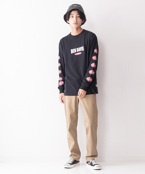 BEN DAVIS（ベンデイビス）の「【BEN DAVIS/ ベンデイビス】袖プリント ロゴ ロンT / 長袖Tシャツ（Tシャツ/カットソー・メンズ・ホワイト/ピンク/ホワイト系その他/パープル/グリーン/ブラック/オレンジ/ブラック系その他・X-LARGE/LARGE/MEDIUM）」の15枚目の写真