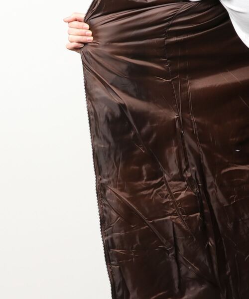 Ritzy（リッツィー）の「防寒 中綿 ロング ダウンコート（ダウンジャケット/コート・レディース・ブラック/ベージュ/ブラウン/グレー/カーキ/キャメル・M/L）」の9枚目の写真